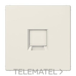 Placa modular Jack-Radiall 1 toma LS1969-1WE LS blanco con referencia LS1969-1WE de la marca JUNG.