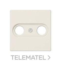 Placa para toma antena TV-FM AS500 blanco marfil con referencia A561PLTV de la marca JUNG.