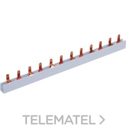 Peine bipolar 28x2 módulos sección 10mm² 1000mm con referencia P2P100010 de la marca SOLERA.