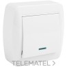 Conmutador unipolar luminoso Serie MURAL 10A 250V con referencia MUR02ILU de la marca SOLERA.