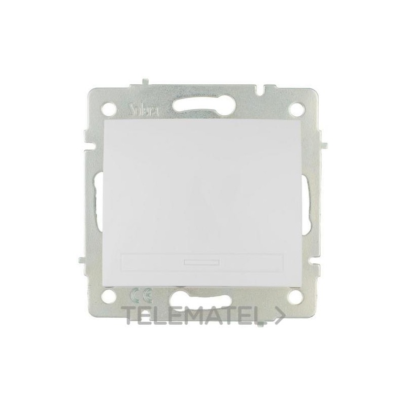 Interruptor bipolar 16A 250V embornamiento rápido blanco con referencia ERP22QC de la marca SOLERA.