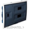 Caja de distribución de empotrar en tabique hueco de 24 elementos + 4 precintables 402x330x12mm fijación mediante soporte mult
