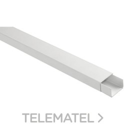 Minicanal recto 10x20mm estándar (pieza 2m) con referencia 9151020 de la marca SOLERA.