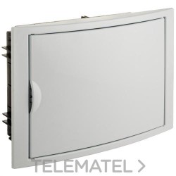 Caja de distribución de empotrar de 14 elementos 320x233x75mm marco y puerta blanco con referencia 5012 de la marca SOLERA.