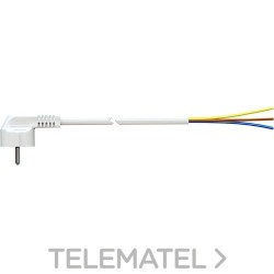 Prolongador con clavija inyectado bipolar 16A 250V 3m+TT lateral con referencia 7000/3 de la marca SOLERA.