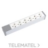 Bloque de alimentación equipado con 6 bases Schuko 2P + T sin cable 3680W con referencia 073422 de la marca LEGRAND.