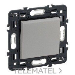 Conmutador VALENA NEXT 1P 10AX aluminio con referencia 741340 de la marca LEGRAND.