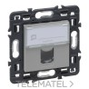 Base VALENA NEXT 1XRJ45 UTP categoría 6 aluminio con referencia 741375 de la marca LEGRAND.