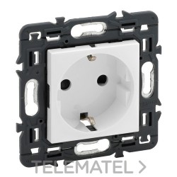 Base VALENA NEXT 2P+T 16A automático blanco con referencia 741221 de la marca LEGRAND.