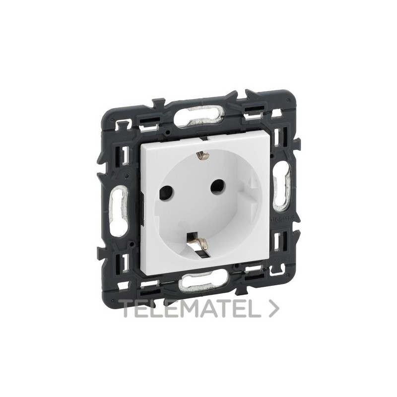 Base VALENA NEXT 2P+T 16A automático blanco con referencia 741221 de la marca LEGRAND.