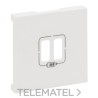 Frontal Niloé Step para base cargador doble USB A+A, blanco mate con referencia 864124 de la marca LEGRAND.