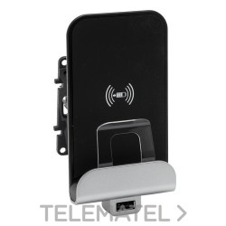 Base cargador por inducción con cargador USB Niloé Step 250V, blanco mate con referencia 864126 de la marca LEGRAND.