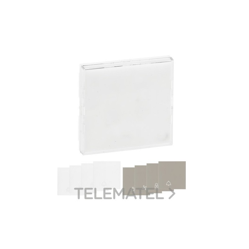 Tecla Niloé Step con portaetiquetas para interruptor y conmutador , blanco mate con referencia 864111 de la marca LEGRAND.