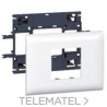 Adaptador DLP MOSAIC bipolar 2 módulos tapa 85 con referencia 010992 de la marca LEGRAND.