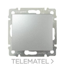 Pulsador VALENA aluminio con referencia 770111 de la marca LEGRAND.