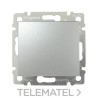 Pulsador VALENA aluminio con referencia 770111 de la marca LEGRAND.