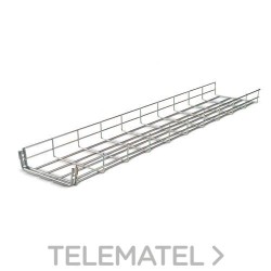 Bandeja metálica portacables de rejilla 100x300 electrozincado con referencia BMPZ1030 de la marca AISCAN.