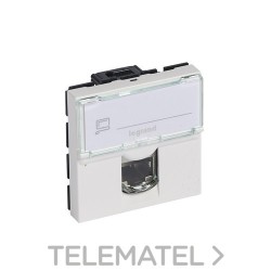 Toma RJ45 categoría 6 UTP 2 módulos blanco con referencia 076564 de la marca LEGRAND.