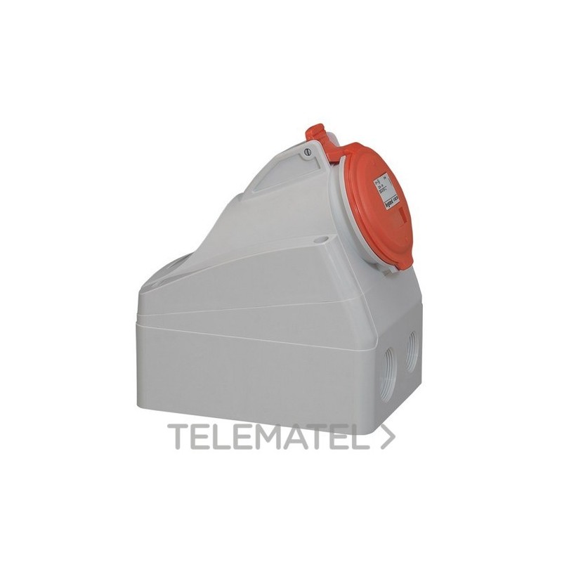 Base supercompacta 16A 3P + N + TT 415V IP44 con referencia 555159 de la marca LEGRAND.