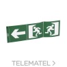Etiqueta emergencia DIBUJO PERSONA y puerta con referencia 060995 de la marca LEGRAND.