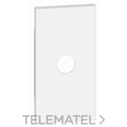 Placa frontal LIVING NOW 2 módulos para bases de TV ref.4371-4953, blanco con referencia KW08M2 de la marca BTICINO.