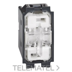 Conmutador 1P 10AX, 250VCA, tecla doble LIVING NOW 1 módulo, no iluminable con referencia K4027 de la marca BTICINO.