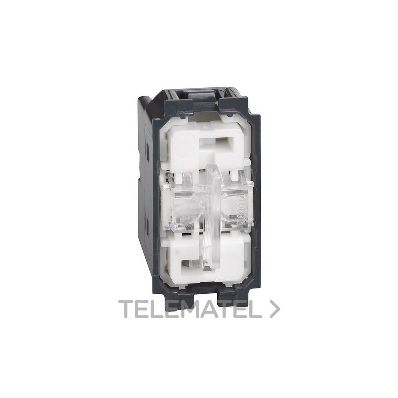 Conmutador 1P 10AX, 250VCA, tecla doble LIVING NOW 1 módulo, no iluminable con referencia K4027 de la marca BTICINO.