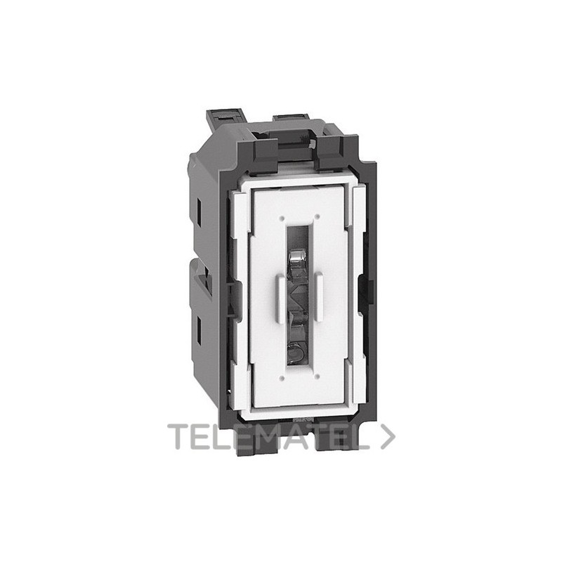 Interruptor 1P 10AX 250VCA LIVING NOW 1 módulo bornes automáticos, iluminable con referencia K4001A de la marca BTICINO.