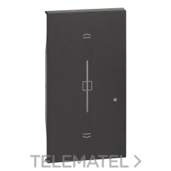 Tecla persianas LIVING NOW W/NETATMO 2 módulos para productos cableados, dark con referencia KG32M2 de la marca BTICINO.