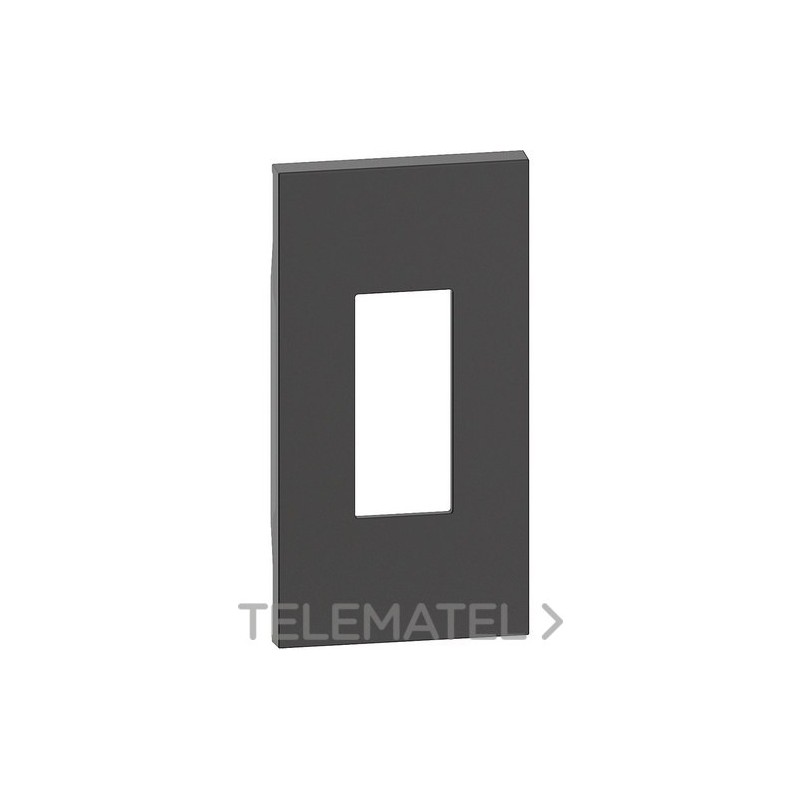 Placa frontal LIVING NOW 2 módulos para RJ45 y adaptadores keystone, dark con referencia KG07M2 de la marca BTICINO.