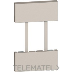 Embellecedor LIVING NOW W/NETATMO 2 módulos para bases de corriente estándar europeo/americano, sand con referencia KM51 de la