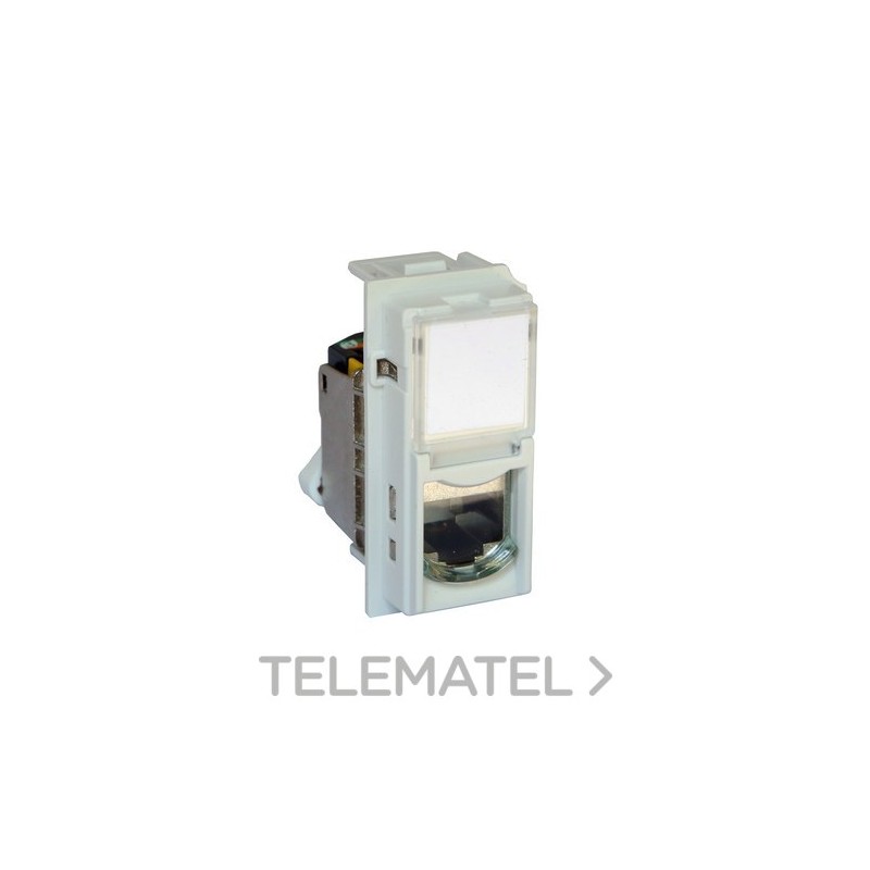 Base RJ45 CAT6A UTP LIVING NOW 1 módulo para transmisión de datos/telefonía, blanco con referencia KW4279C6A de la marca BTIC