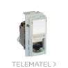 Base RJ45 CAT6A UTP LIVING NOW 1 módulo para transmisión de datos/telefonía, blanco con referencia KW4279C6A de la marca BTIC