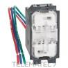 Conmutador 1P 10AX 250VCA, tecla doble LIVING NOW 1 módulo para hotel, iluminado con referencia K4027H de la marca BTICINO.