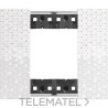 Placa para mecanismo LIVING NOW 2 módulos en tecnopolímero con efecto píxel, color pixel con referencia KA4802MW de la marca 