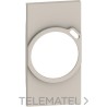 Placa frontal LIVING NOW 2 módulos para base con cargador USB ref.4141, sand con referencia KM63 de la marca BTICINO.