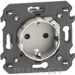 Base enchufe 2P+T 3A 5V LIVING NOW 2 módulos con cargador USB integrado, sand con referencia KM4141USB de la marca BTICINO.