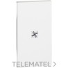 Tecla control de ventilación LIVING NOW, 2 módulos, blanco con referencia KW01M2RN de la marca BTICINO.
