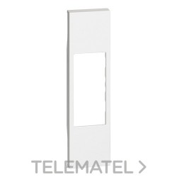 Placa frontal LIVING NOW 1 módulo para RJ45 y adaptadores keystone, blanco con referencia KW07 de la marca BTICINO.