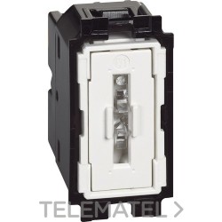 Pulsador 1P 10A 250VCA LIVING NOW 1 módulo, bornes automáticos, iluminable con referencia K4005A de la marca BTICINO.