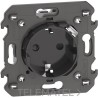 Base enchufe 2P+T 3A 5V LIVING NOW 2 módulos con cargador USB integrado, dark con referencia KG4141USB de la marca BTICINO.