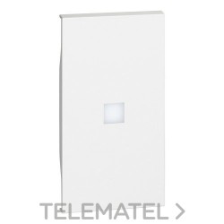Tecla alta LIVING NOW 2 módulos, iluminable, blanco con referencia KW01M2X de la marca BTICINO.