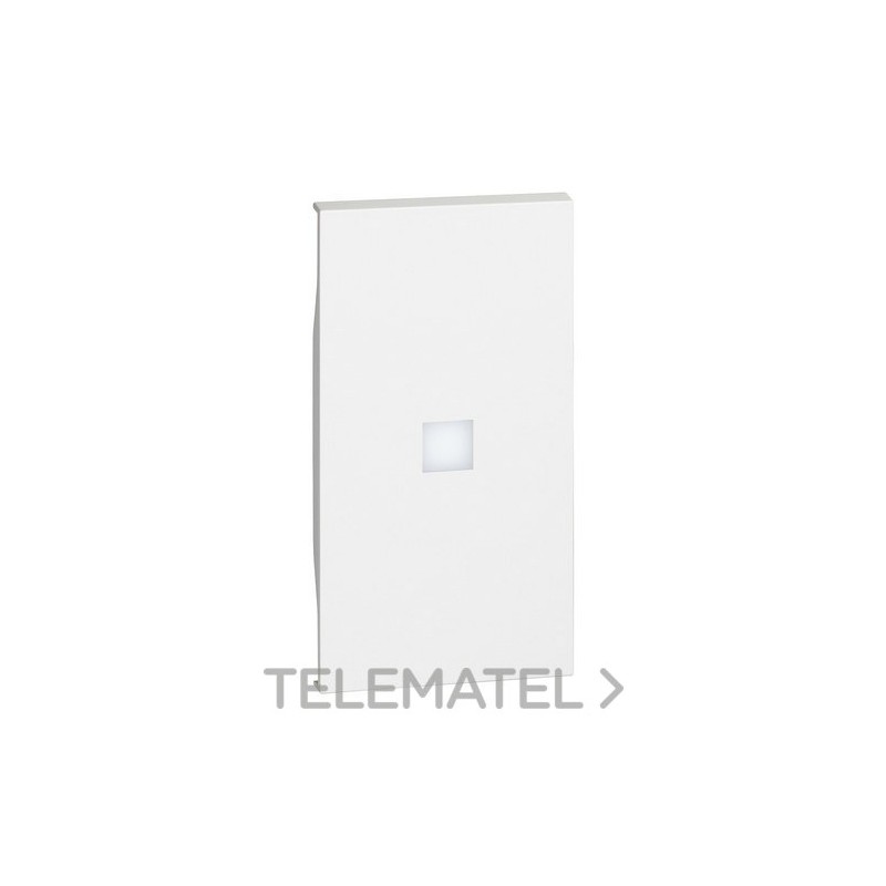 Tecla alta LIVING NOW 2 módulos, iluminable, blanco con referencia KW01M2X de la marca BTICINO.