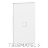 Tecla alta LIVING NOW 2 módulos, iluminable, blanco con referencia KW01M2X de la marca BTICINO.