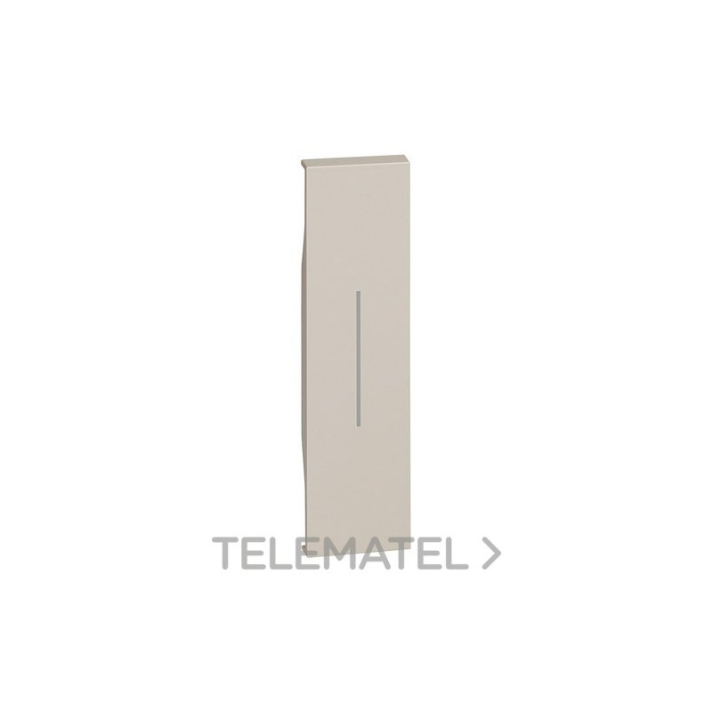 Tecla LIVING NOW 1 módulo, iluminable, sand con referencia KM01 de la marca BTICINO.