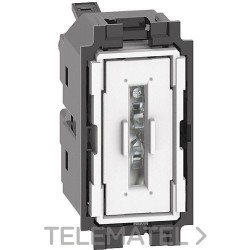 Conmutador 1P 10AX 250VCA LIVING NOW 1 módulo, bornes automáticos, iluminable con referencia K4003A de la marca BTICINO.