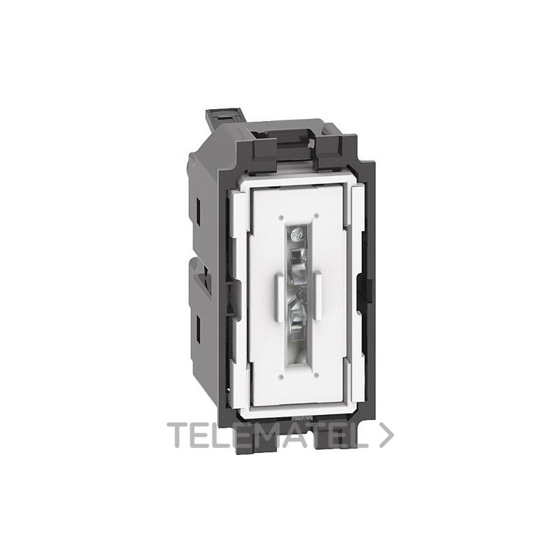 Conmutador 1P 10AX 250VCA LIVING NOW 1 módulo, bornes automáticos, iluminable con referencia K4003A de la marca BTICINO.