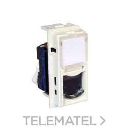 Base RJ45 CAT6 UTP LIVING NOW 1 módulo para transmisión de datos/telefonía, blanco con referencia KW4279C6 de la marca BTICIN