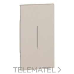 Tecla LIVING NOW 2 módulos, iluminable, sand con referencia KM01M2 de la marca BTICINO.