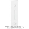 Tecla con símbolo luz LIVING NOW, 1 módulo para ref.K4036, blanco con referencia KW05L de la marca BTICINO.